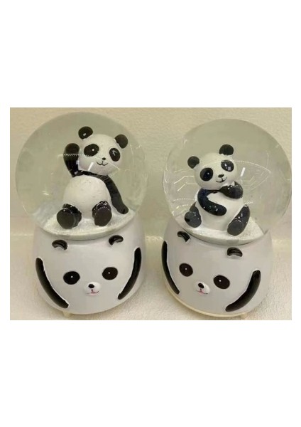 Siyah-Beyaz Panda Kar Küresi Büyük Boy