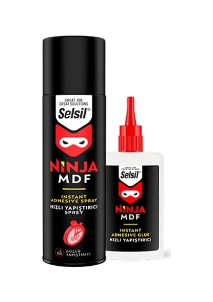 400ml 100gr Hızlı Yapıştırıcı Ninja Mdf