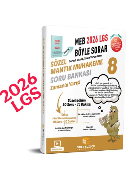 2026 Lgs Sözel Mantık Muhakeme Soru Bankası