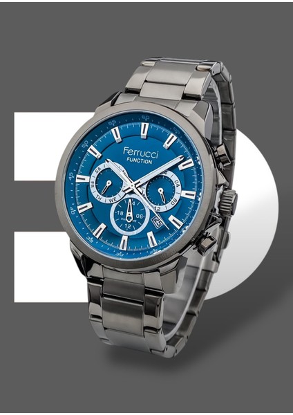 Antrasit Renk Lacivert Kadran Çelik Kordon 3 Atm Su Geçirmez Fonksiyonları Aktif Orijinal 2 Yıl Garantili Erkek Kol Saati