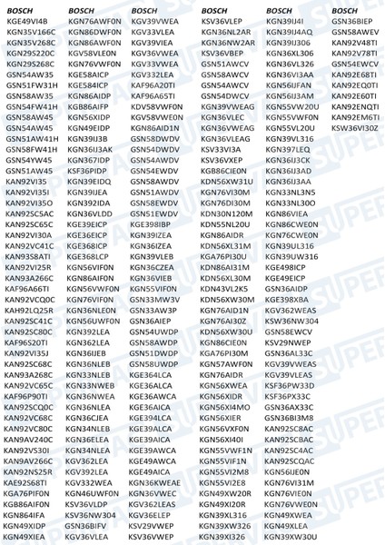 Buzdolabı LED Diyot, Profilo BD3056W3VN ile Uyumlu