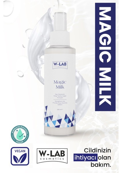 Kozmetik Magic Milk Proteinli Saç Bakım Sütü - 200 ml, Tüm Saç Tipleri İçin Nemlendirici ve KeraTİN İçeren modelleri