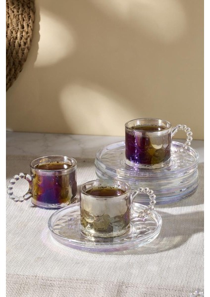 Ringo Stone Luster 6'lı Boncuk Kulplu Kahve Fincanı fiyatları