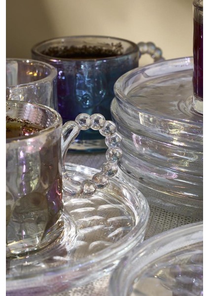 Ringo Stone Luster 6'lı Boncuk Kulplu Kahve Fincanı fırsatları