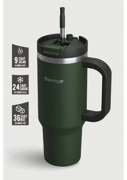 2 Moods Tuck-In Tumbler Sızdırmaz Çelik Termos 900 ml Green ST-237 fiyatları