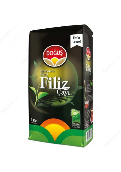 Filiz 1000 gr Karadeniz Siyah Çayı Doğal Aroma ile Zenginleştirilmiş