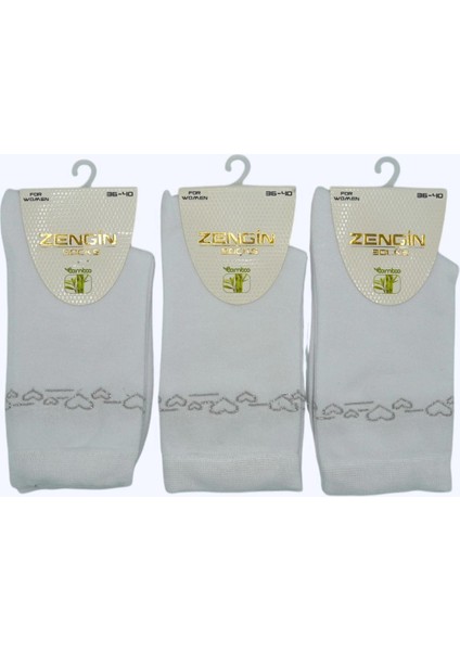 Bamboo 3'lü Love Kadın Soket Çorap 3300 B fiyatları