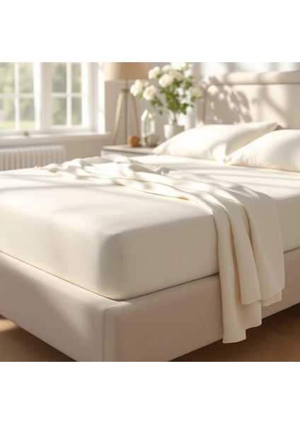 Odin 300 Tc Pamuk Saten King Size Lastikli Çarşaf Ekru fiyatları
