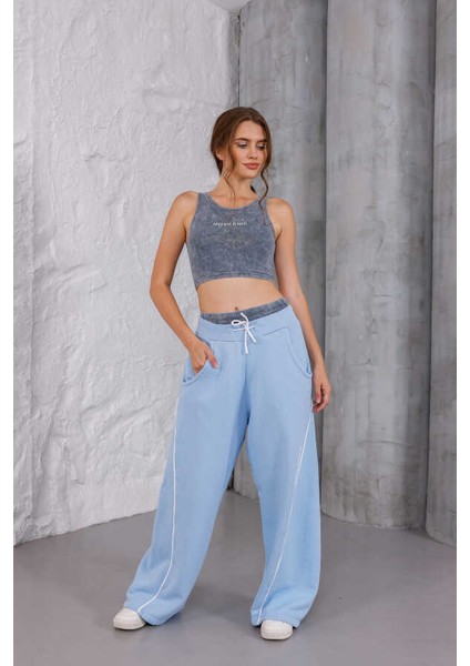 Kadın Mavi Oversize Eşofman Altı Msc 409ALT fiyatları