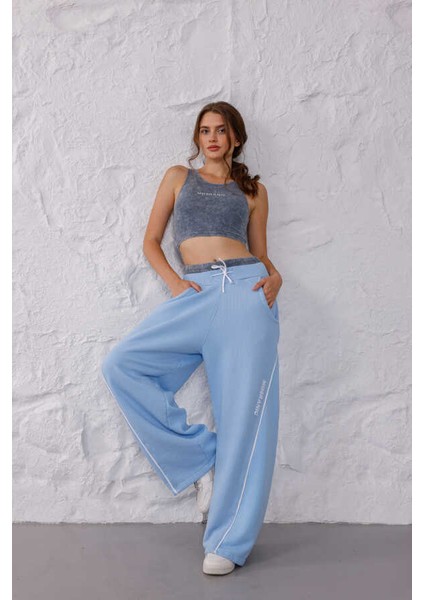 Kadın Mavi Oversize Eşofman Altı Msc 409ALT fırsatları