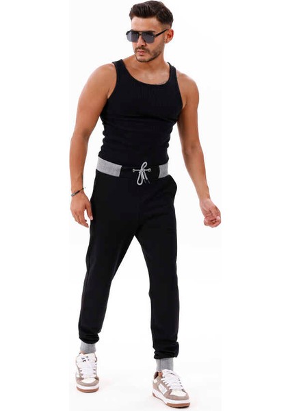 Erkek Siyah Jogger Lastik Paça Eşofman Altı Ck 202 fiyatları