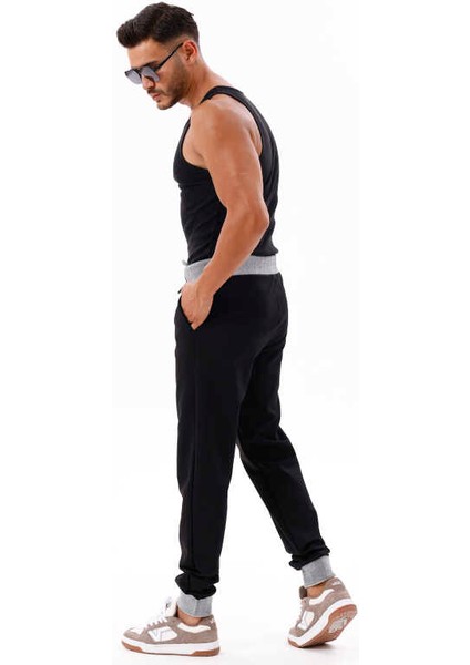 Erkek Siyah Jogger Lastik Paça Eşofman Altı Ck 202 modelleri