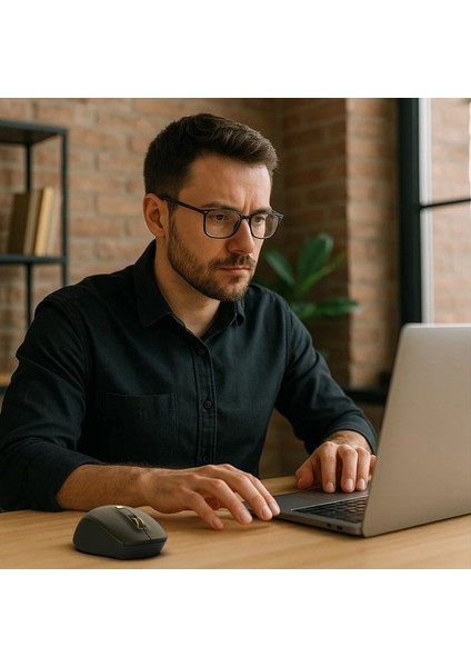 IWM-244R 2.4ghz Kablosuz Optik Mouse | Ergonomik Tasarım, Sessiz Tuşlar, 6d Fonksiyon | 800-1600 Dpı Ayarlanabilir Çözünürlük | Tak-Çalıştır Nano Alıcı | Windows & Mac Os Uyumlu