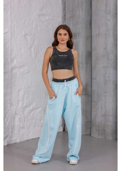 Kadın Turkuaz Oversize Eşofman Altı Msc 409ALT fiyatları