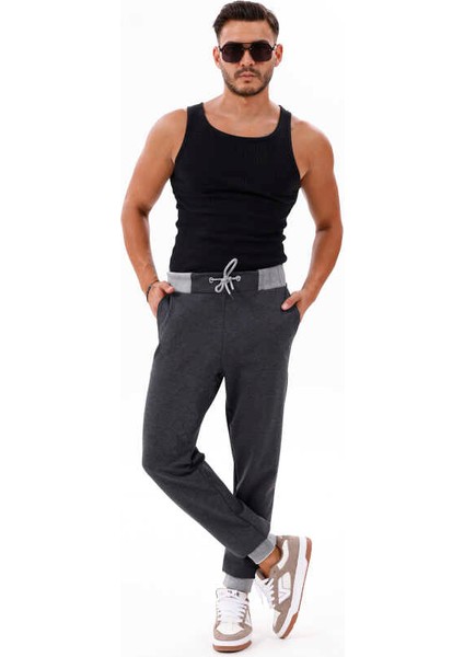 Erkek Koyu Antrasit Jogger Lastik Paça Eşofman Altı Ck 203 fiyatları