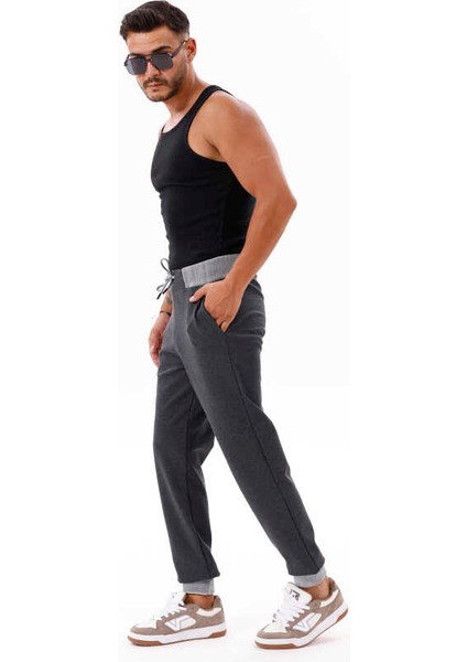 Erkek Koyu Antrasit Jogger Lastik Paça Eşofman Altı Ck 203 modelleri