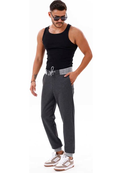 Erkek Koyu Antrasit Jogger Lastik Paça Eşofman Altı Ck 203 fırsatları