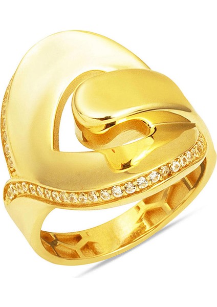 Kalp Düğümü 14 Ayar Altın Yüzük