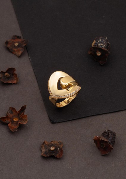 Kalp Düğümü 14 Ayar Altın Yüzük modelleri