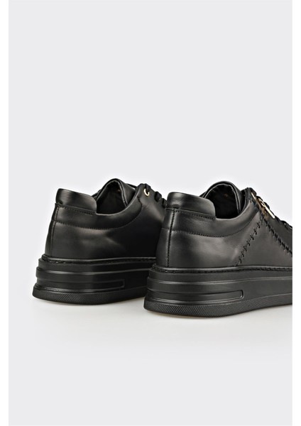 Siyah Deri Erkek Spor Ayakkabı indirimleri
