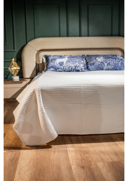 Premium %100 Pamuk Çift Kişilik Yazlık Pike, Yatak Örtüsü,terletmez Kumaş(Beyaz RENK)(240X200CM) indirimleri