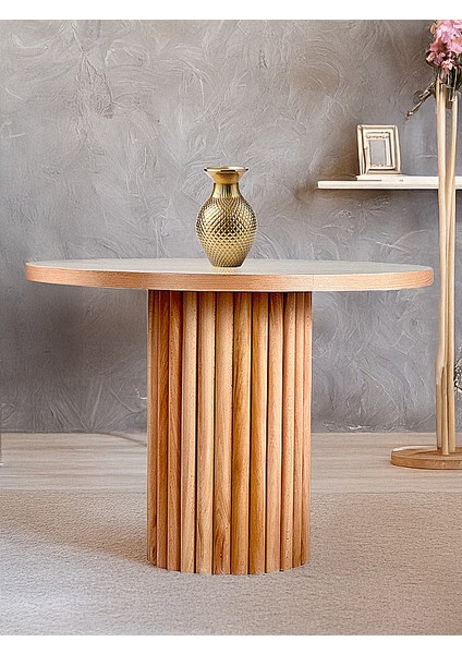 Athena Iskandinav Natural Ahşap Masa Sandalye Takımı 100X100 modelleri