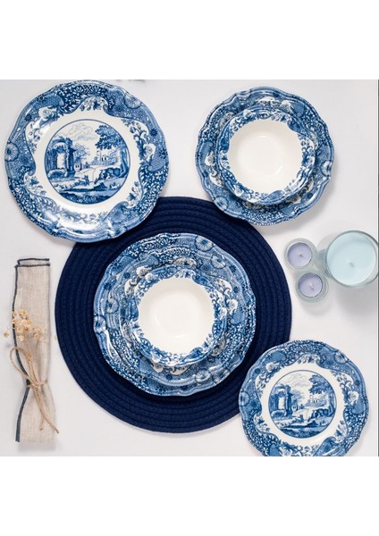 Vintage Blue 24 Parça Yemek Takımı fırsatları