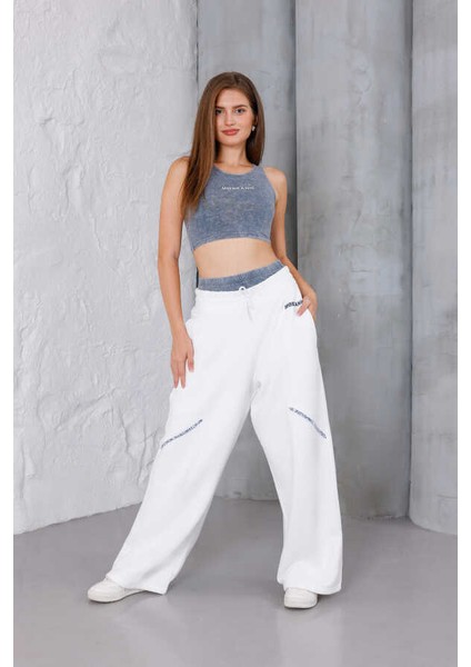 Kadın Beyaz Eşofman Altı Msc 500ALT