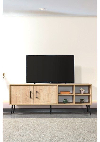 3608 Şile Metal Ayaklı Metal Kulplu 160 cm Tv Ünitesi Safir modelleri