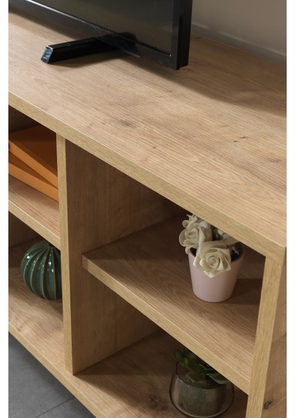 3608 Şile Metal Ayaklı Metal Kulplu 160 cm Tv Ünitesi Safir indirimleri