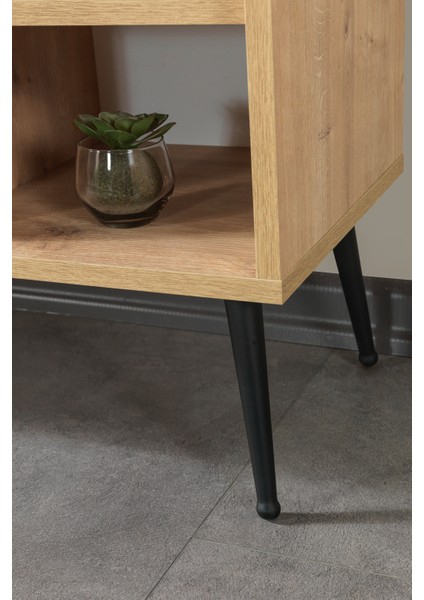 3608 Şile Metal Ayaklı Metal Kulplu 160 cm Tv Ünitesi Safir