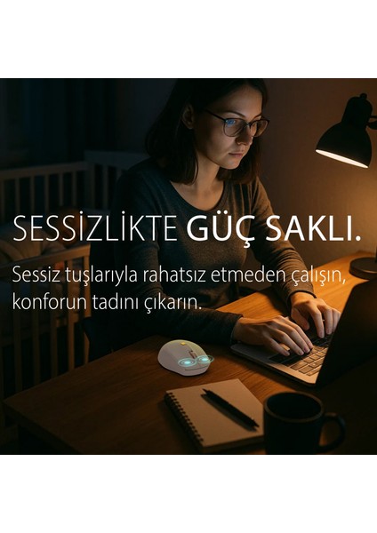 IWM-244R 2.4ghz Kablosuz Optik Mouse | Ergonomik Tasarım, Sessiz Tuşlar, 6d Fonksiyon | 800-1600 Dpı Ayarlanabilir Çözünürlük | Tak-Çalıştır Nano Alıcı | Windows & Mac Os Uyumlu