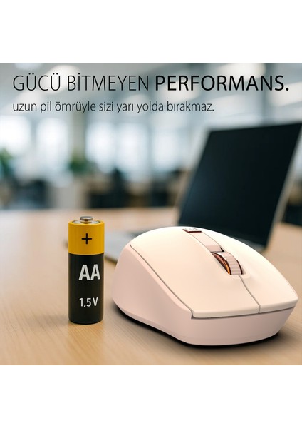 IWM-244R 2.4ghz Kablosuz Optik Mouse | Ergonomik Tasarım, Sessiz Tuşlar, 6d Fonksiyon | 800-1600 Dpı Ayarlanabilir Çözünürlük | Tak-Çalıştır Nano Alıcı | Windows & Mac Os Uyumlu