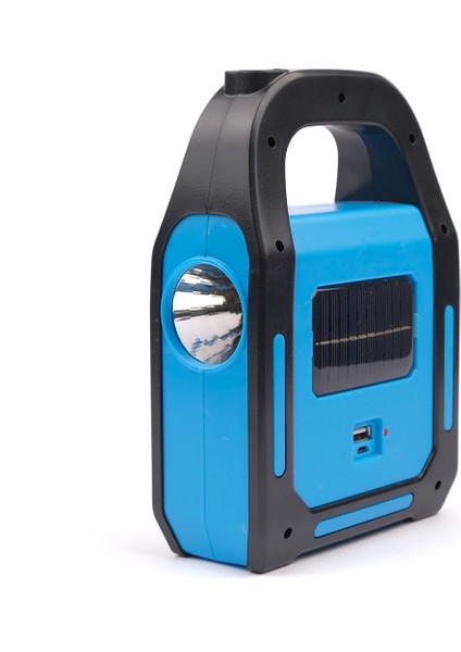 HB-9707A-1 3 Kademeli USB Çıkışlı Şarjlı Mavi Solar Lamba fiyatları