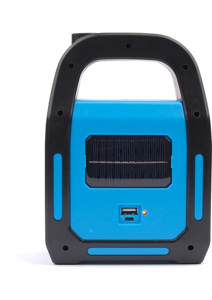 HB-9707A-1 3 Kademeli USB Çıkışlı Şarjlı Mavi Solar Lamba fırsatları