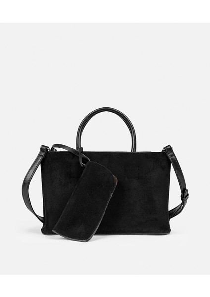 Süet Görünümlü Çift Parça Çanta IW6250052011001