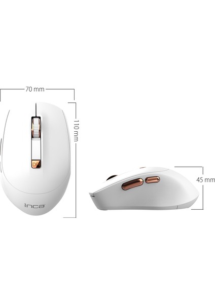 IWM-244R 2.4ghz Kablosuz Optik Mouse | Ergonomik Tasarım, Sessiz Tuşlar, 6d Fonksiyon | 800-1600 Dpı Ayarlanabilir Çözünürlük | Tak-Çalıştır Nano Alıcı | Windows & Mac Os Uyumlu modelleri