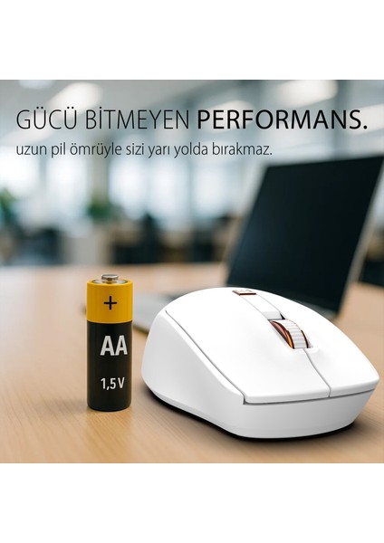 IWM-244R 2.4ghz Kablosuz Optik Mouse | Ergonomik Tasarım, Sessiz Tuşlar, 6d Fonksiyon | 800-1600 Dpı Ayarlanabilir Çözünürlük | Tak-Çalıştır Nano Alıcı | Windows & Mac Os Uyumlu