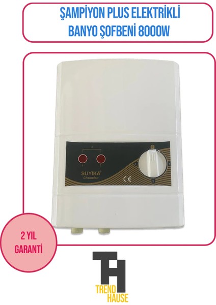 Champıon Plus Elektrikli Şofben 7500 Watt