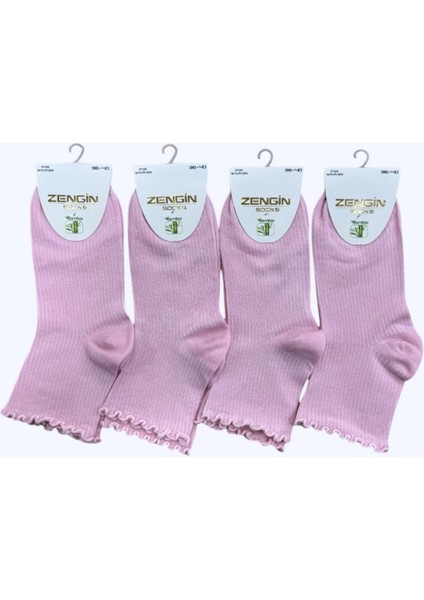 Kadın Bamboo 4'lü Fırfırlı Kısa Konç 3211P fırsatları