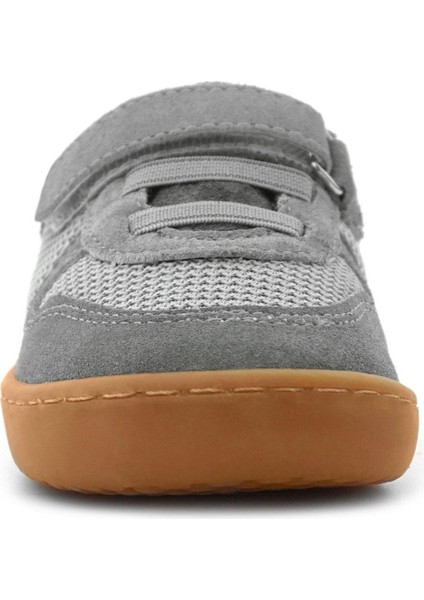 Bob Hakiki Deri Gri Barefoot Cırtlı Lastikli Bebek Sneaker Ayakkabı modelleri