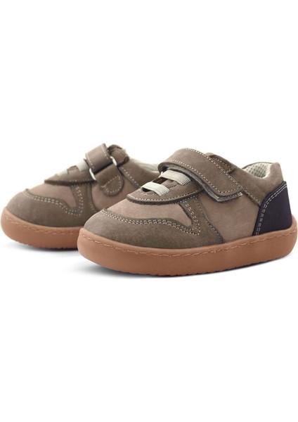 Bob Hakiki Deri Kum Krem Barefoot Cırtlı Lastikli Bebek Sneaker Ayakkabı indirimleri