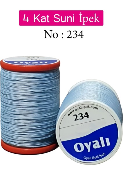 Oyalı 4 Kat Suni Ipek Iplik Iğne Oyası Boncuk Ipi Tığ Oyası NO:234