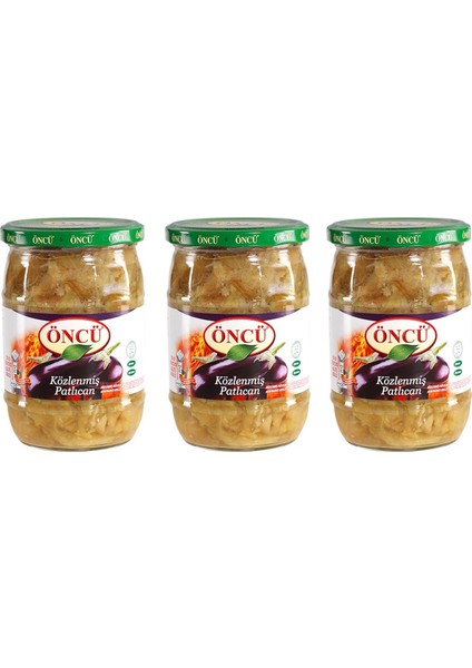 Közlenmiş Patlıcan 650 gr x 3 Adet