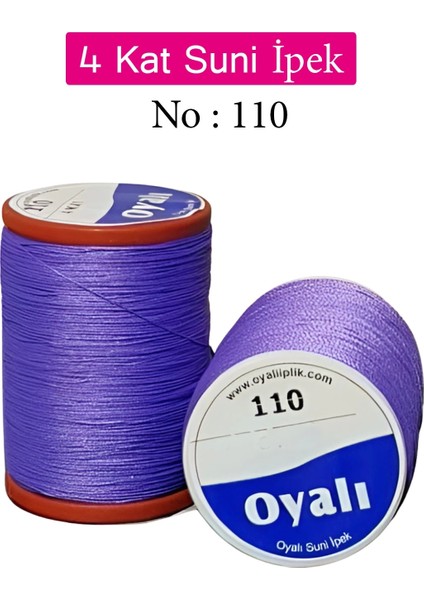 Oyalı 4 Kat Suni Ipek Iplik Iğne Oyası Boncuk Ipi Tığ Oyası NO:110