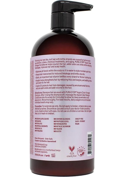Apple Cider Vinegar THIN2THICK Saç Kremi 709ML fiyatları