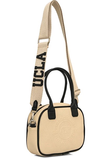 AZURA Bej Askılı Suni Deri Çapraz Çanta - Kadın Çanta