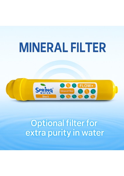 Mineral Filtre – 5 Mineralli | Kalsiyum, Magnezyum, Potasyum Destekli