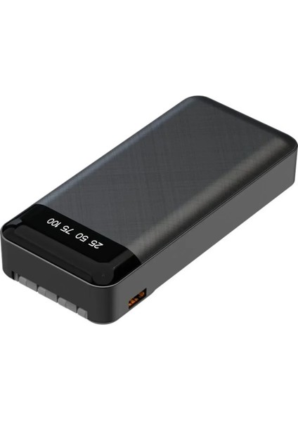 20.000 Mah Çoklu Kablolu Dijital Gösterge Powerbank Şarj Aleti 1x USB Çıkışlı Güç Bankası fırsatları