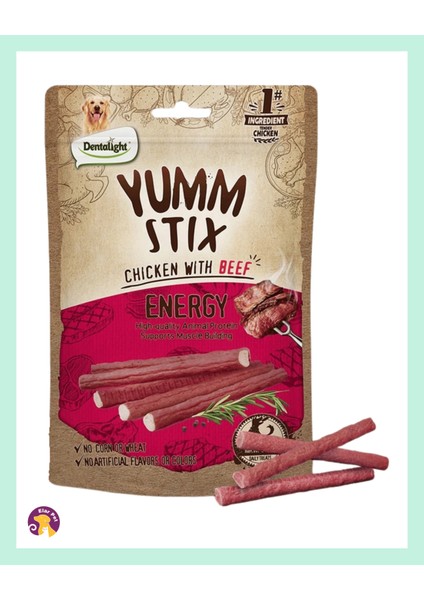 Yumm Stix Tavuk & Dana Etli Köpek Ödül Maması (50G)